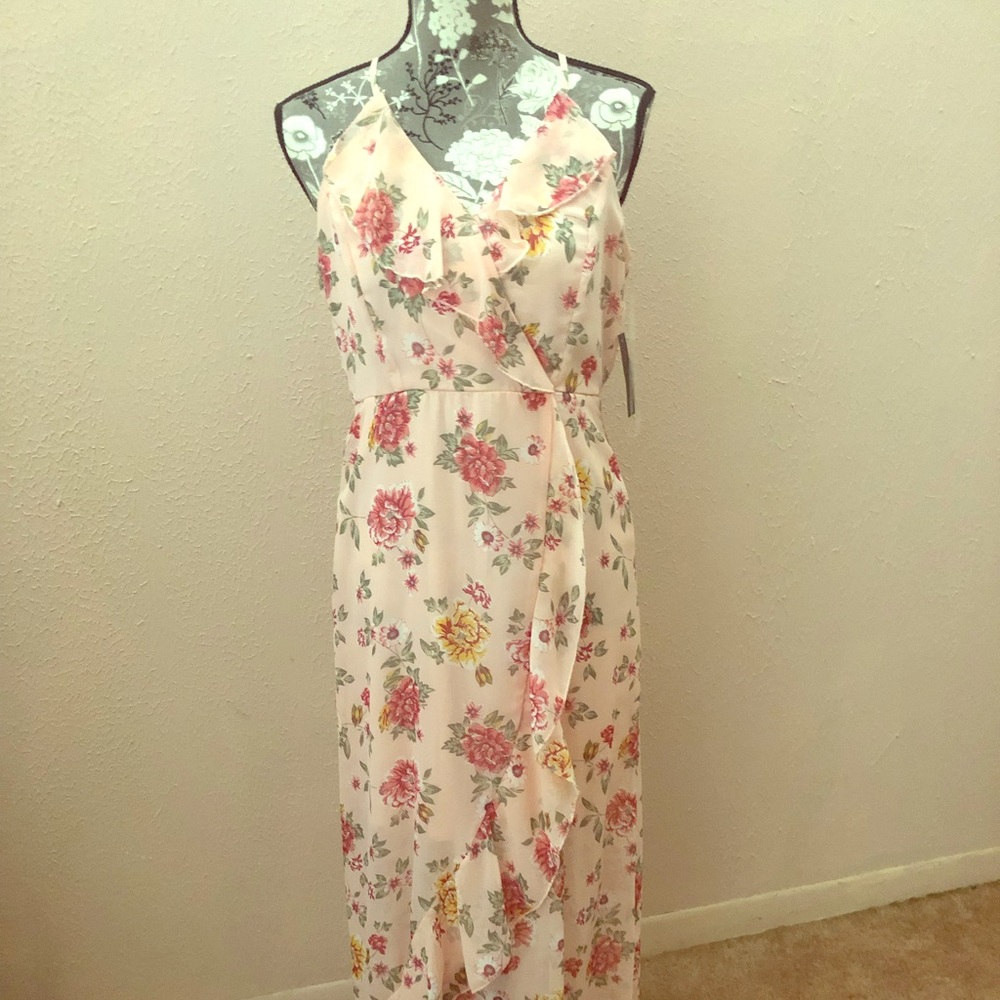 Ruffled long dress
